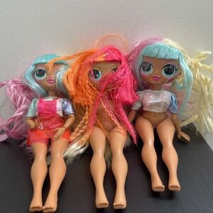 LOL Surprise OMG Doll MGA Lot 3 Neonlicious 2 Candylicious Party Fun Games Toy